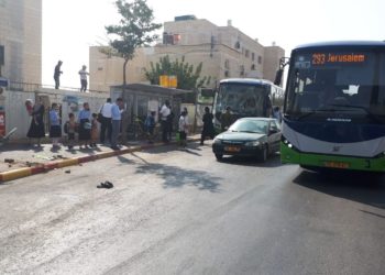 עַל נִסֶיךָ שְבְּכָל יוֹם | תשעה פצועים בתאונה מסוכנת ברחוב המגיד ממעזריטש, כאשר אוטובוס לא האט במעגל התנועה