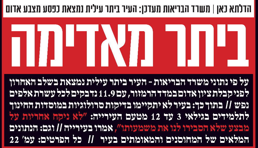 ביתר נצבעת באדום